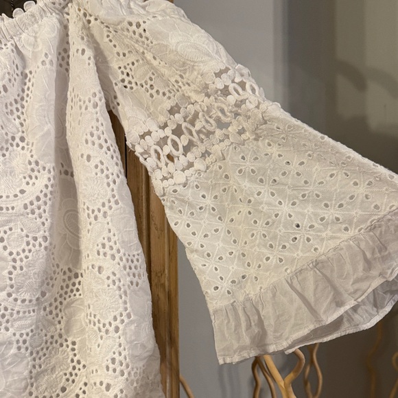 Lily Pulitzer White Eyelet Lace Women's Top - Picture 5 of 5